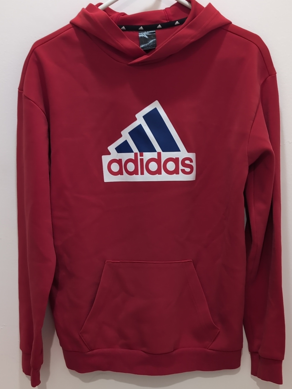 Adidas Men’s Red Crewneck Hoodie M